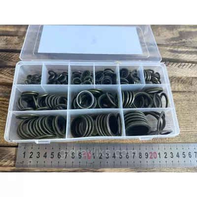 Набір шайб латунних (245 шт.) діаметр від ф6 до ф30